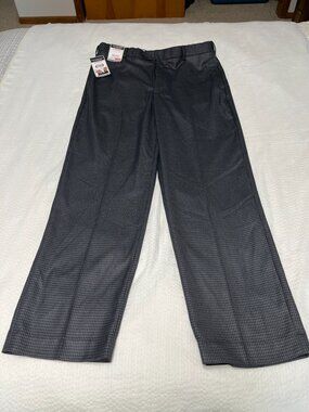 Roundtree & Yorke Mens Pants 36x32 Multicolor Plaid TravelSMART Stretch Waist